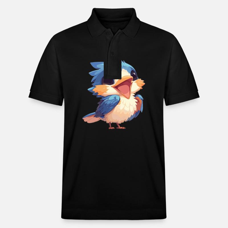 Eisvögel Eisvogel - Stanley/Stella Unisex Bio-Poloshirt PREPSTER - Schwarz