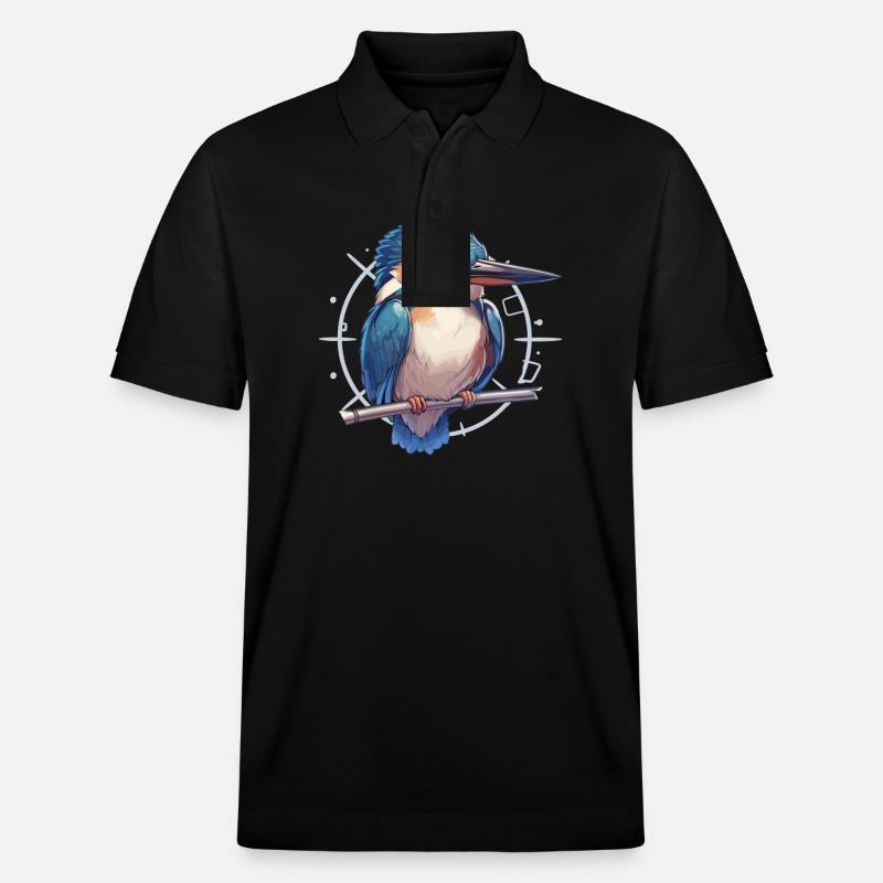 Eisvögel Eisvogel - Stanley/Stella Unisex Bio-Poloshirt PREPSTER - Schwarz