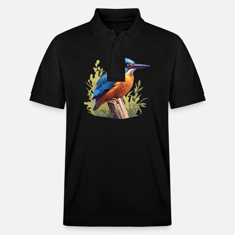 Eisvögel Eisvogel - Stanley/Stella Unisex Bio-Poloshirt PREPSTER - Schwarz