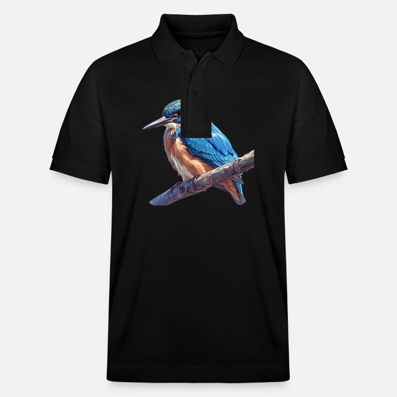 Eisvögel Eisvogel - Stanley/Stella Unisex Bio-Poloshirt PREPSTER - Schwarz