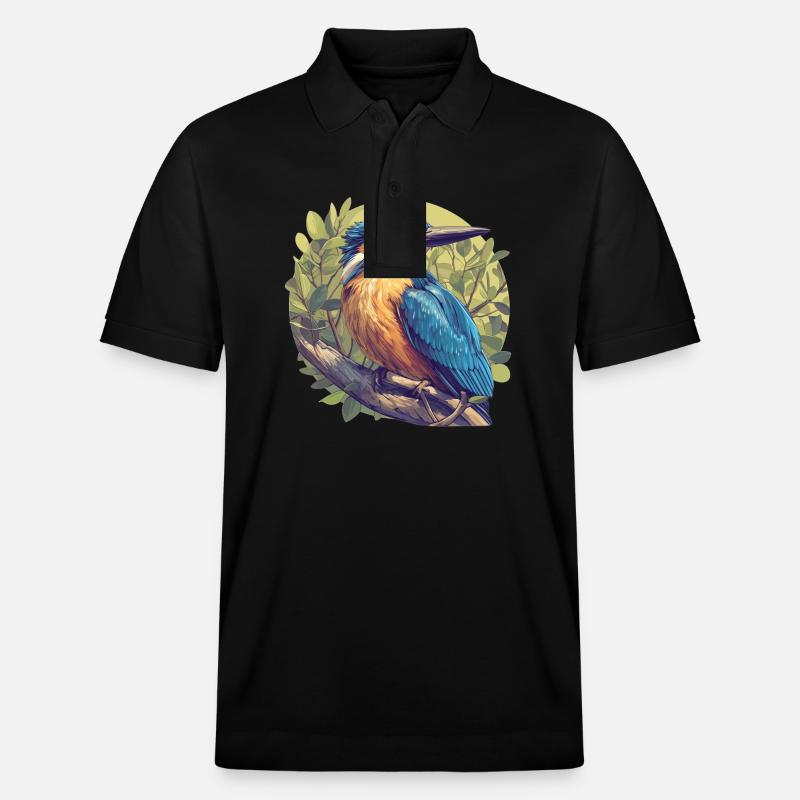 Eisvögel Eisvogel - Stanley/Stella Unisex Bio-Poloshirt PREPSTER - Schwarz