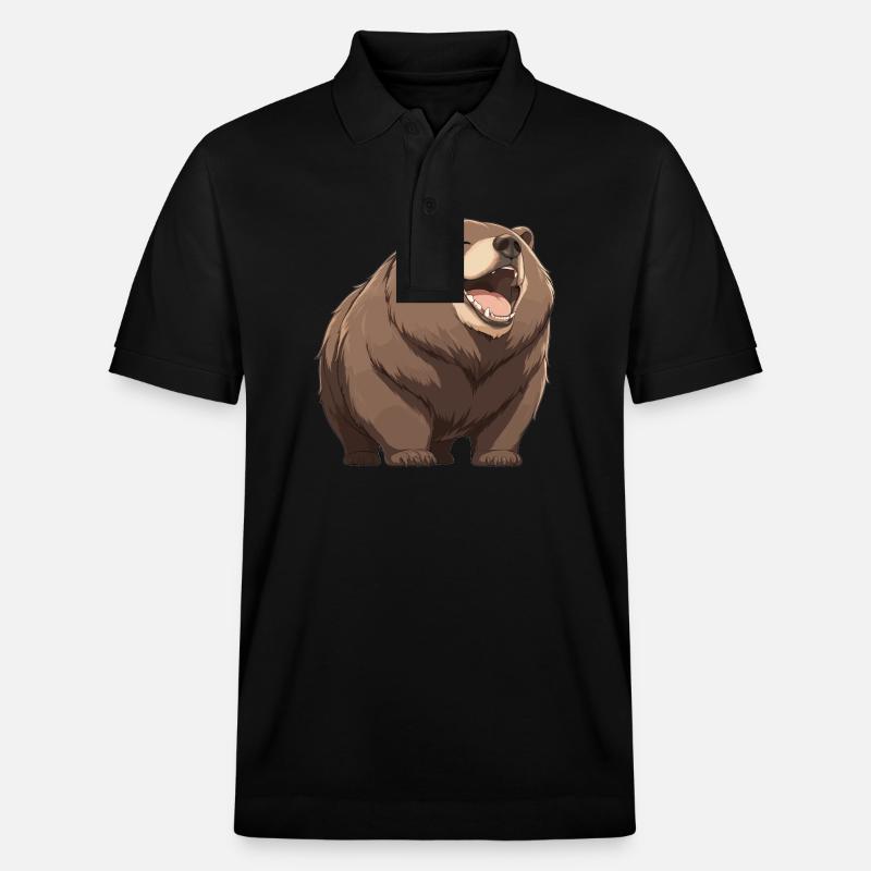 Ours Kodiak Ours Kodiak - Polo PREPSTER bio Stanley/Stella Unisexe - noir