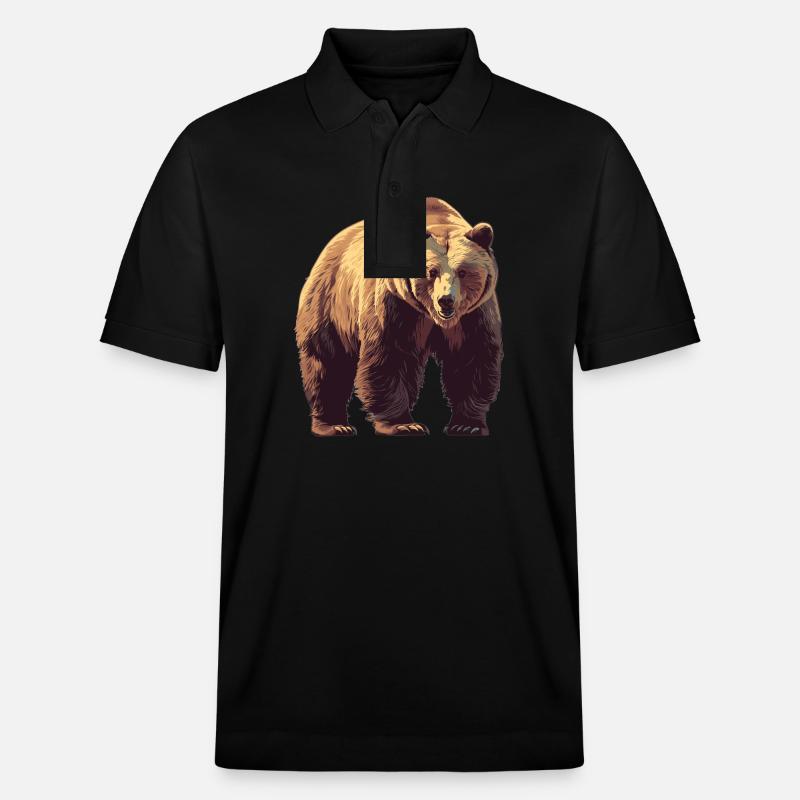 Ours Kodiak Ours Kodiak - Polo PREPSTER bio Stanley/Stella Unisexe - noir