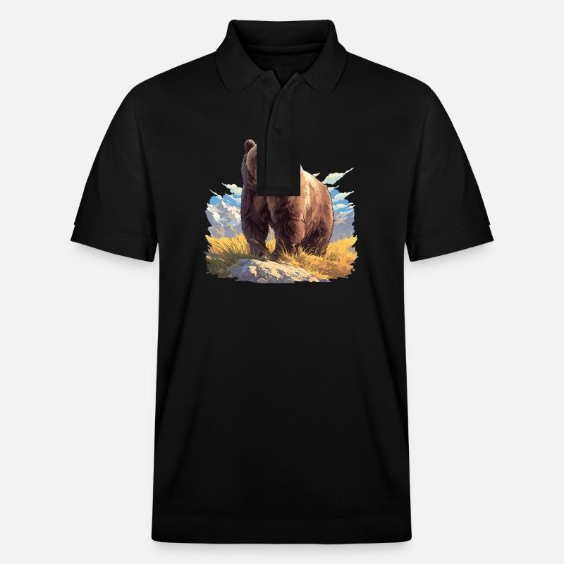 Ours Kodiak Ours Kodiak - Polo PREPSTER bio Stanley/Stella Unisexe - noir
