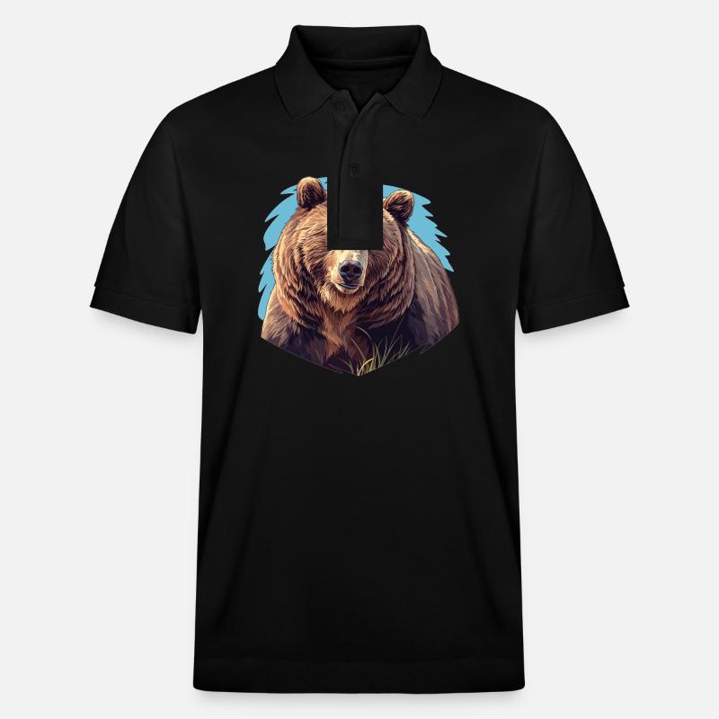 Ours Kodiak Ours Kodiak - Polo PREPSTER bio Stanley/Stella Unisexe - noir