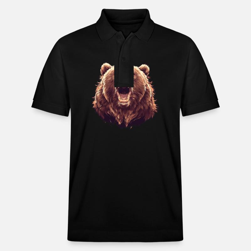 Ours Kodiak Ours Kodiak - Polo PREPSTER bio Stanley/Stella Unisexe - noir