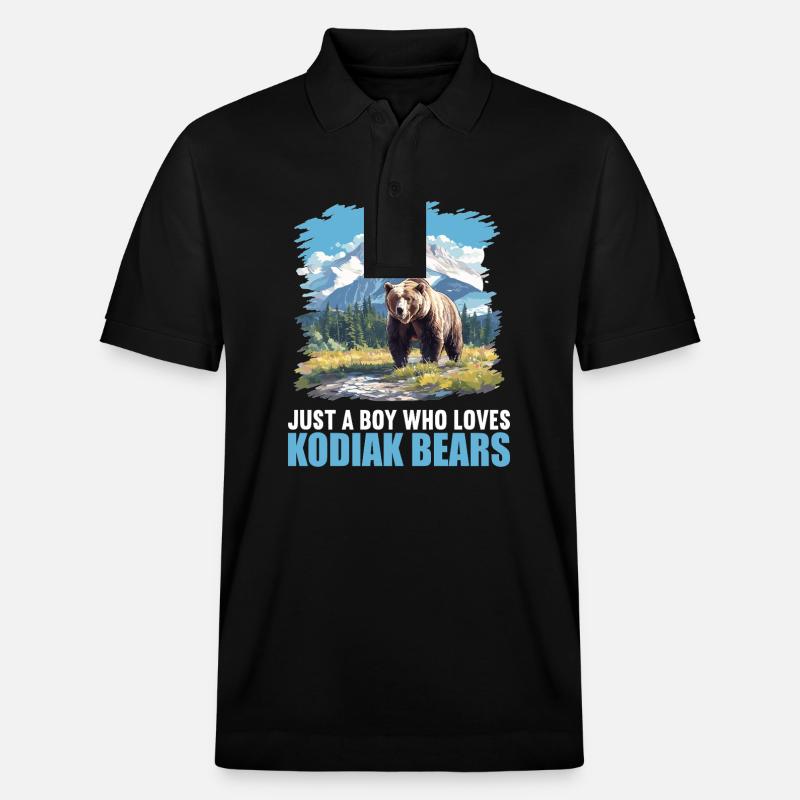 Ours Kodiak Ours Kodiak - Polo PREPSTER bio Stanley/Stella Unisexe - noir