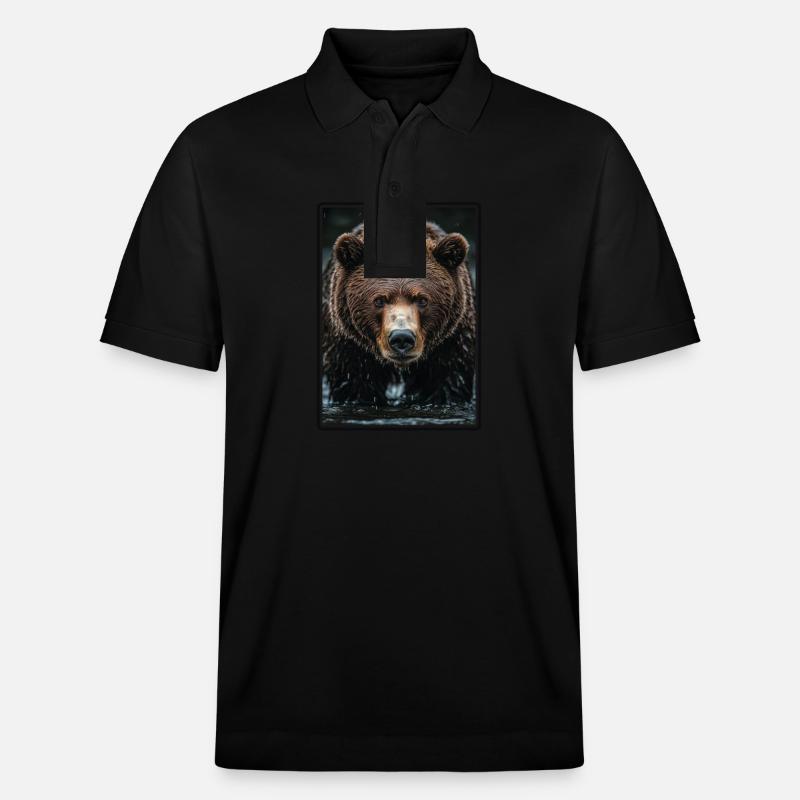 Kodiakbären Kodiakbär - Stanley/Stella Unisex Bio-Poloshirt PREPSTER - Schwarz