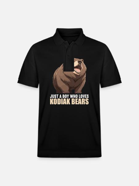 Kodiak Bear Kodiak Bear - Stanley/Stella Unisex Organic Polo Shirt PREPSTER - black