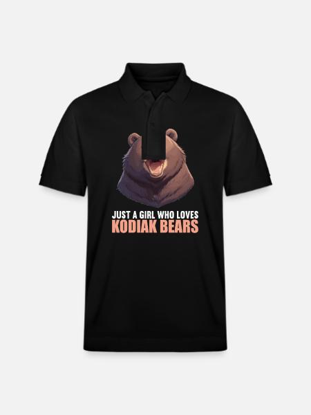 Kodiak Bear Kodiak Bear - Stanley/Stella Unisex Organic Polo Shirt PREPSTER - black