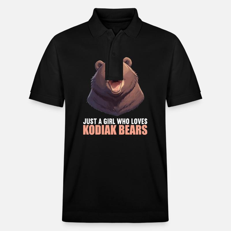 Kodiakbären Kodiakbär - Stanley/Stella Unisex Bio-Poloshirt PREPSTER - Schwarz