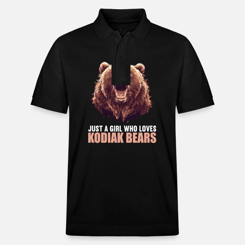 Kodiakbären Kodiakbär - Stanley/Stella Unisex Bio-Poloshirt PREPSTER - Schwarz