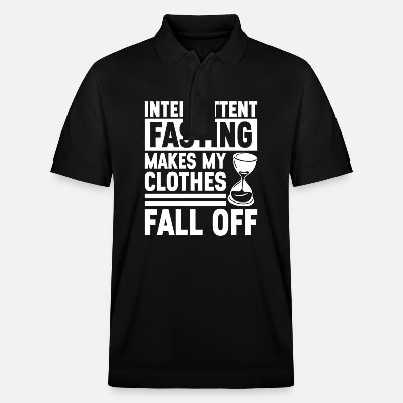 Intervallfasten Intermittierendes Fasten - Stanley/Stella Unisex Bio-Poloshirt PREPSTER - Schwarz