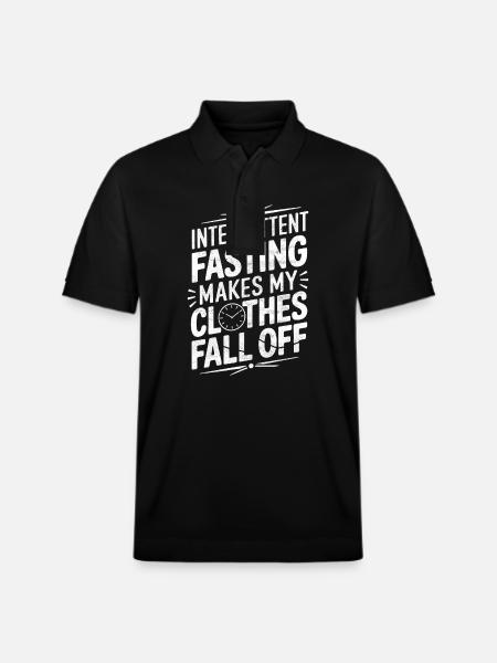 Intermittent fasting Intermittent fasting - Stanley/Stella Unisex Organic Polo Shirt PREPSTER - black