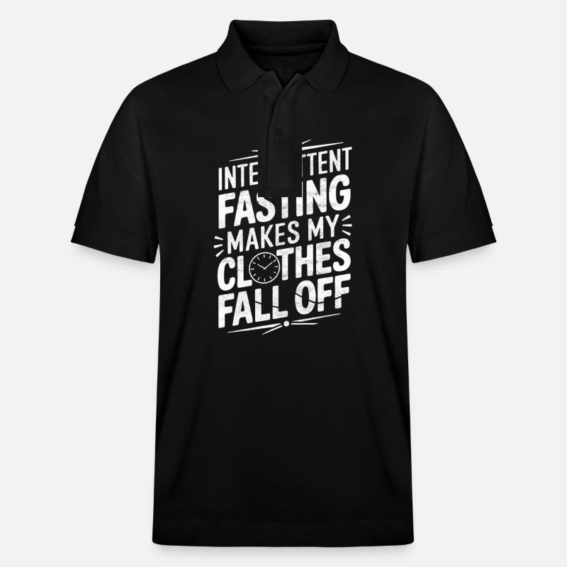 Intermittent fasting Intermittent fasting - Stanley/Stella Unisex Organic Polo Shirt PREPSTER - black