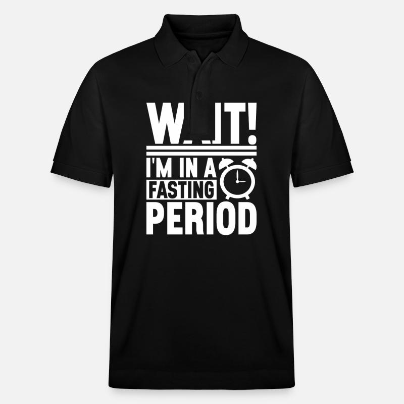 Intermittent fasting Intermittent fasting - Stanley/Stella Unisex Organic Polo Shirt PREPSTER - black