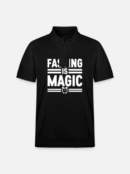 Intermittent fasting Intermittent fasting - Stanley/Stella Unisex Organic Polo Shirt PREPSTER - black