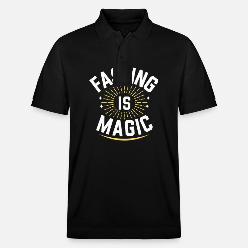 Intermittent fasting Intermittent fasting - Stanley/Stella Unisex Organic Polo Shirt PREPSTER - black
