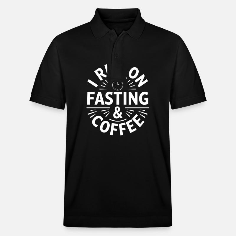 Intermittent fasting Intermittent fasting - Stanley/Stella Unisex Organic Polo Shirt PREPSTER - black