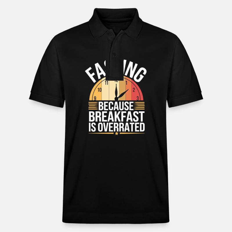Intermittent fasting Intermittent fasting - Stanley/Stella Unisex Organic Polo Shirt PREPSTER - black