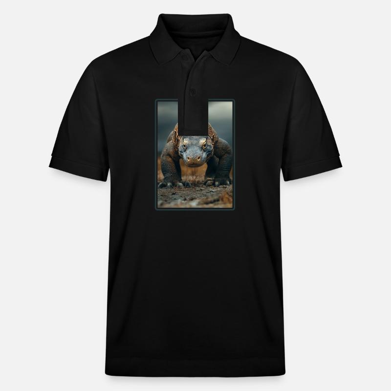 Komodowarane Komodowaran - Stanley/Stella Unisex Bio-Poloshirt PREPSTER - Schwarz