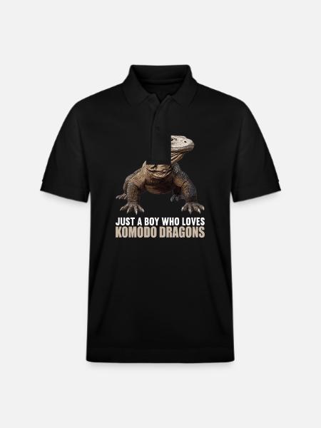 Komodo dragons Komodo dragon - Stanley/Stella Unisex Organic Polo Shirt PREPSTER - black