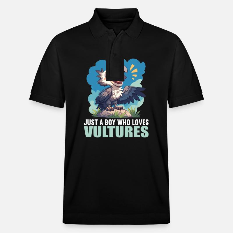 Vulture Geier - Polo PREPSTER bio Stanley/Stella Unisexe - noir