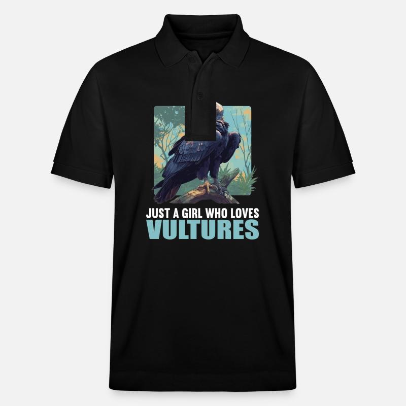 Vulture Geier - Polo PREPSTER bio Stanley/Stella Unisexe - noir