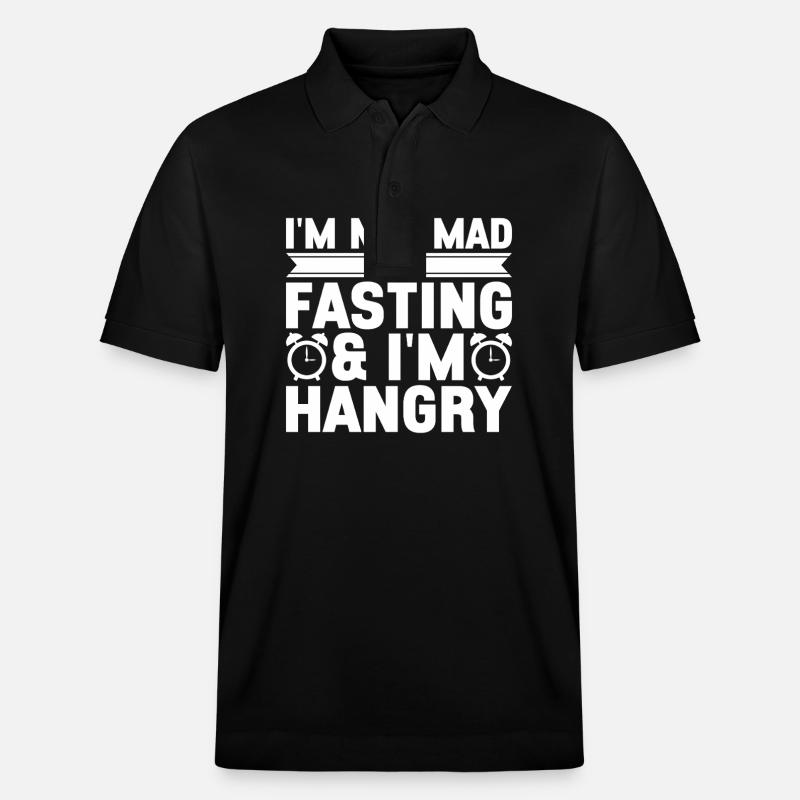 Intermittent fasting Intermittent fasting - Stanley/Stella Unisex Organic Polo Shirt PREPSTER - black