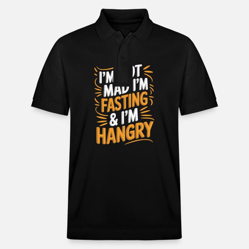 Intermittent fasting Intermittent fasting - Stanley/Stella Unisex Organic Polo Shirt PREPSTER - black