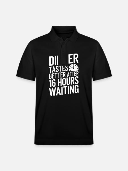 Intermittent fasting Intermittent fasting - Stanley/Stella Unisex Organic Polo Shirt PREPSTER - black