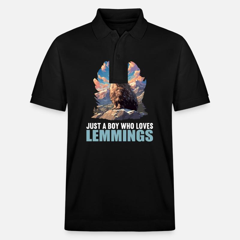 Lemmings Lemming - Polo PREPSTER bio Stanley/Stella Unisexe - noir