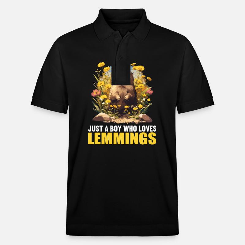 Lemminge Lemming - Stanley/Stella Unisex Bio-Poloshirt PREPSTER - Schwarz