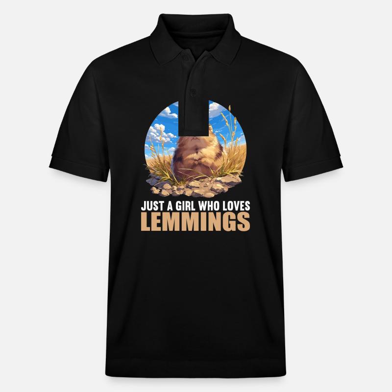 Lemmings Lemming - Polo PREPSTER bio Stanley/Stella Unisexe - noir