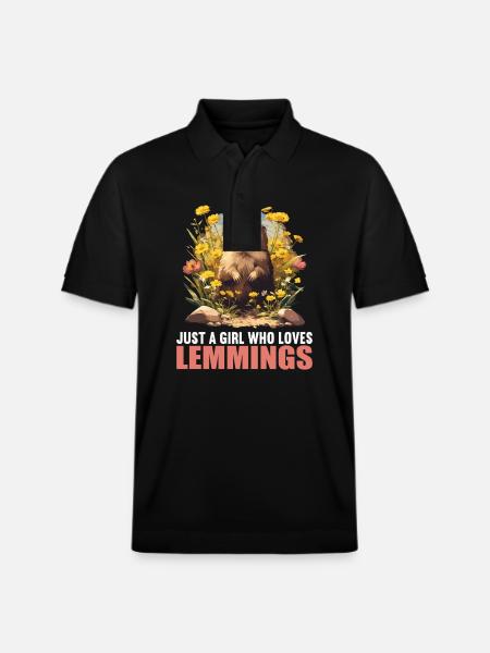 Lemmings Lemming - Stanley/Stella Unisex Organic Polo Shirt PREPSTER - black