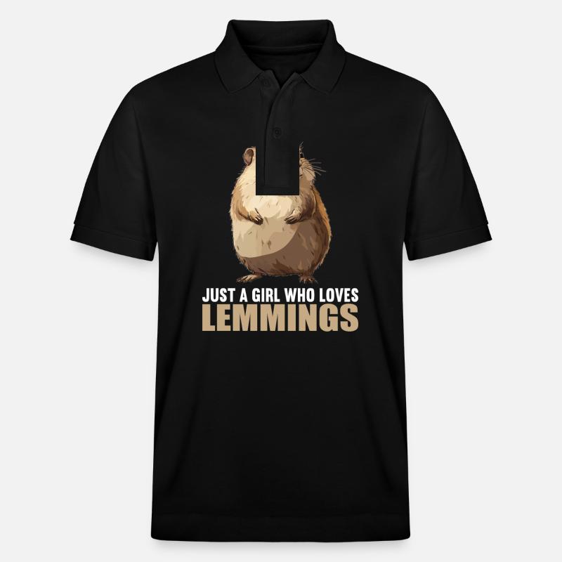 Lemmings Lemming - Polo PREPSTER bio Stanley/Stella Unisexe - noir