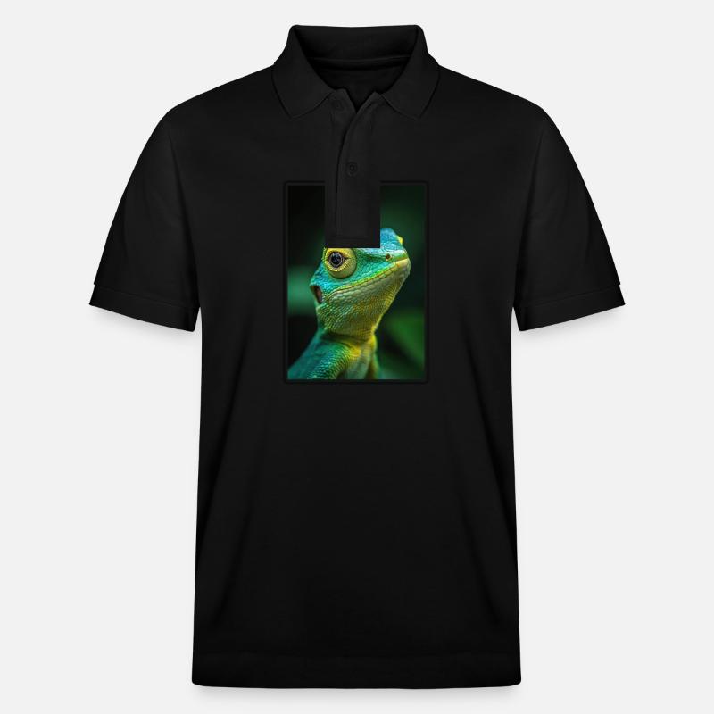 Lizards Lizard - Stanley/Stella Unisex Organic Polo Shirt PREPSTER - black