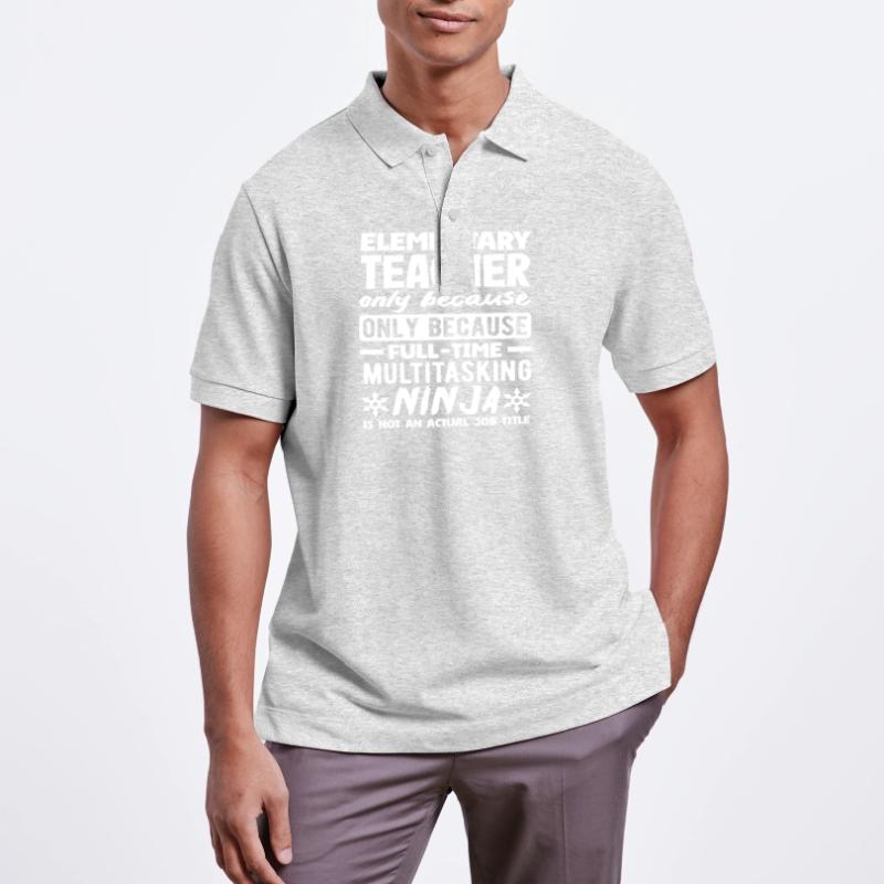 Elementary School Teacher Multitasking Ninja Full-time Stanley/Stella Unisex Organic Polo Shirt PREPSTER