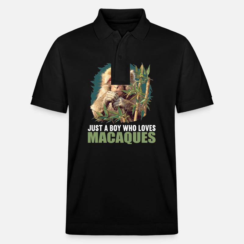 Macaque Macaque - Polo PREPSTER bio Stanley/Stella Unisexe - noir
