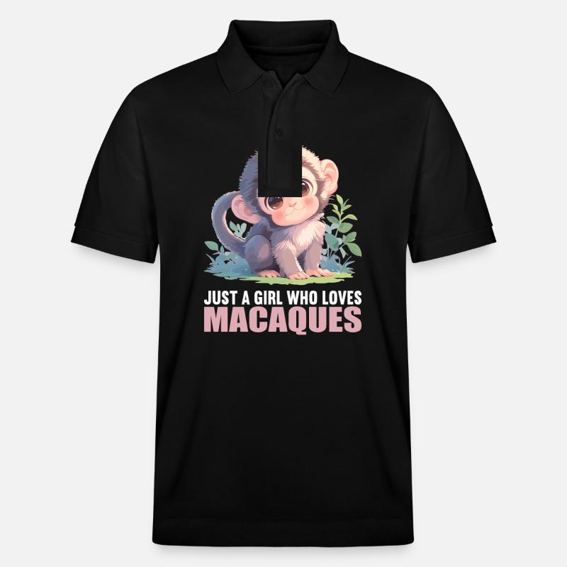 Macaque Macaque - Polo PREPSTER bio Stanley/Stella Unisexe - noir