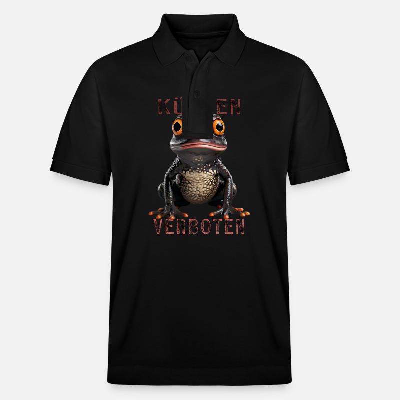 FROSCH KÜSSEN VERBOTEN - Stanley/Stella Unisex Bio-Poloshirt PREPSTER - Schwarz