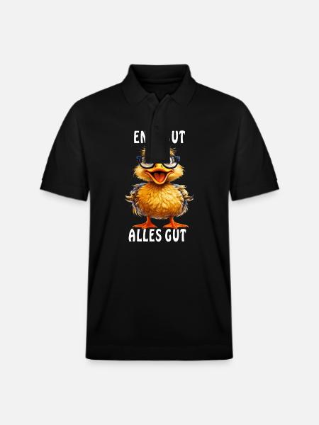 DUCK GOOD ALL GOOD - Stanley/Stella Unisex Organic Polo Shirt PREPSTER - black