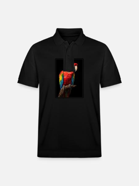 Macaw's Era - Stanley/Stella Unisex Organic Polo Shirt PREPSTER - black