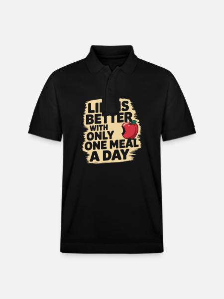 Intermittent fasting Intermittent fasting - Stanley/Stella Unisex Organic Polo Shirt PREPSTER - black