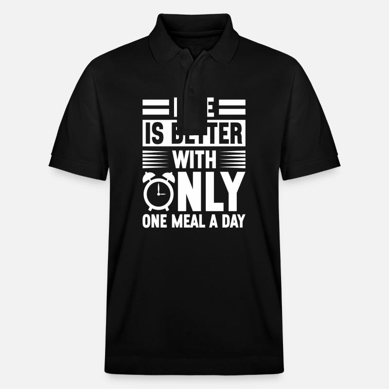 Intermittent fasting Intermittent fasting - Stanley/Stella Unisex Organic Polo Shirt PREPSTER - black