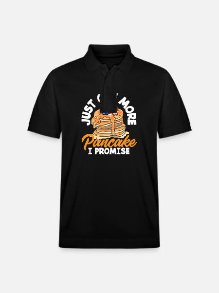Nur Ein Pfannkuchen Mehr Versprochen - Stanley/Stella Unisex Bio-Poloshirt PREPSTER - Schwarz