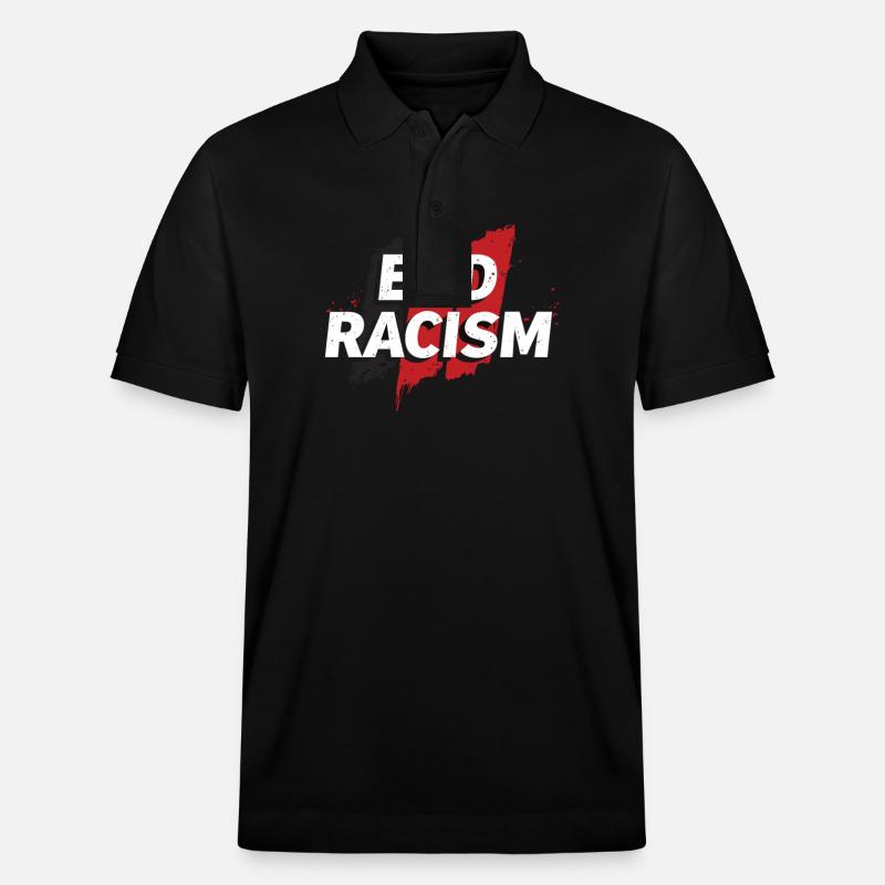 Antiracisme, égalité et diversité - Polo PREPSTER bio Stanley/Stella Unisexe - noir