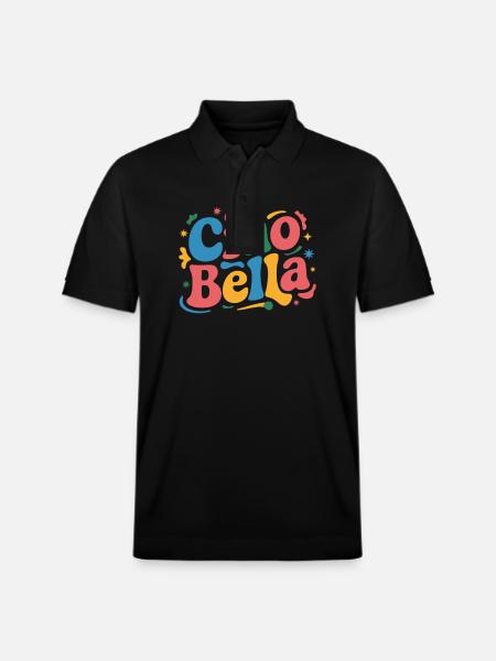 Ciao Bella - Stanley/Stella Unisex Organic Polo Shirt PREPSTER - black