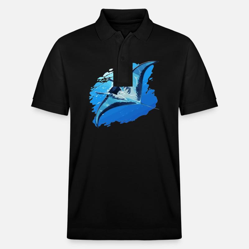 Manta Rays Manta Rays - Stanley/Stella Unisex Organic Polo Shirt PREPSTER - black