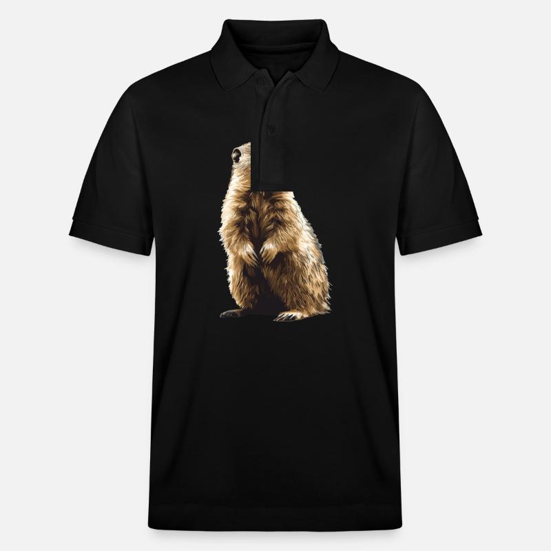 Marmottes Marmottes - Polo PREPSTER bio Stanley/Stella Unisexe - noir
